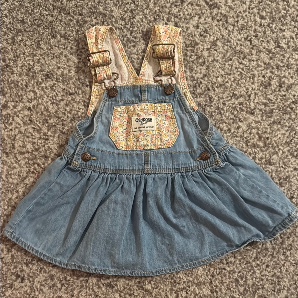 OshKosh B'gosh Blue Denim Kids Skirtall